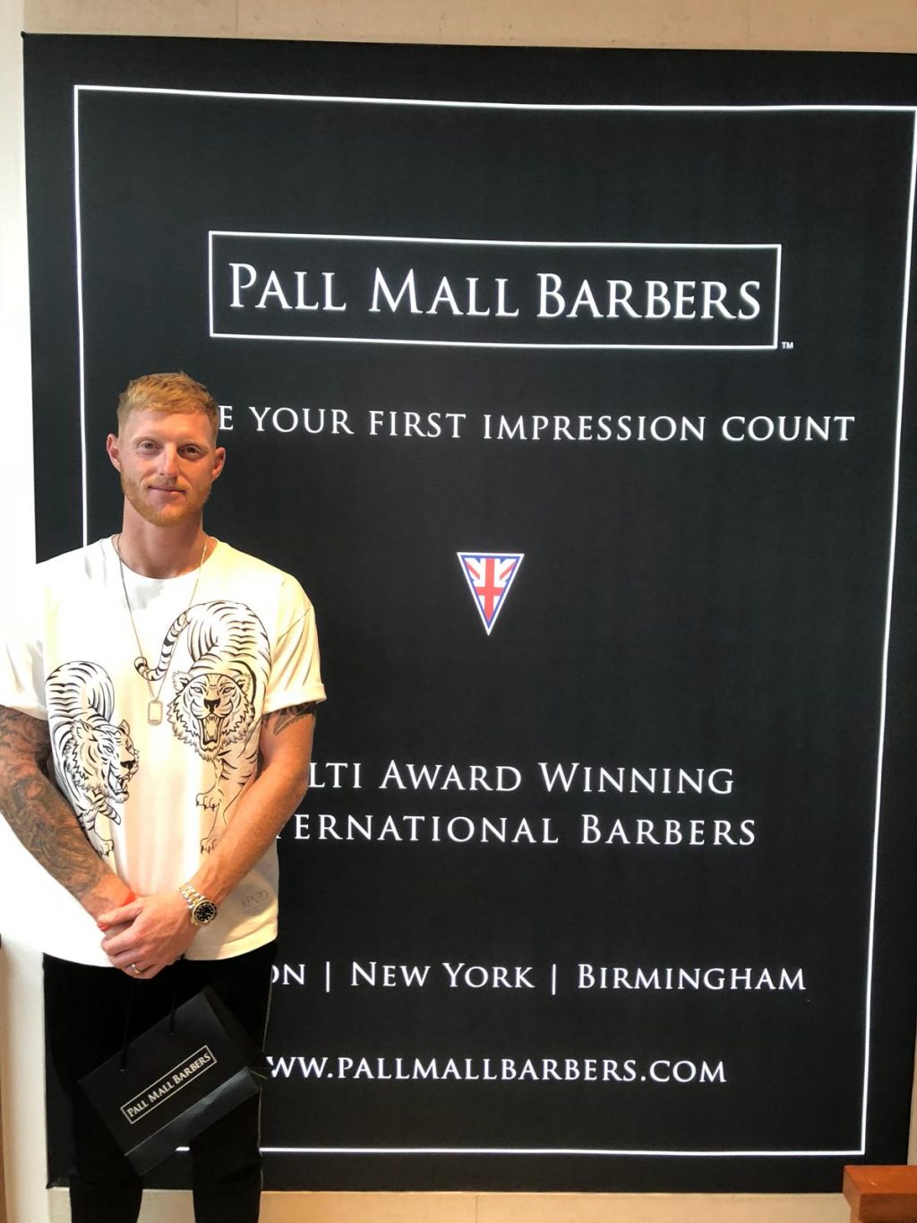 Ben Stokes Haircut at Birmingham Barbershop
